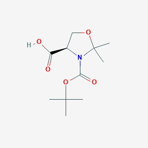 molecular formula C11H19NO5 B3148927 (R)-3-(Tert-butoxycarbonyl)-2,2-dimethyloxazolidine-4-carboxylic acid CAS No. 660852-86-8