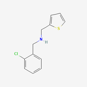 molecular formula C12H12ClNS B3148951 (2-Chlorophenyl)-N-(2-thienylmethyl)methanamine CAS No. 66200-70-2