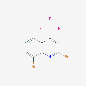 molecular formula C10H4Br2F3N B3148984 2,8-Dibromo-4-(trifluoromethyl)quinoline CAS No. 663192-94-7