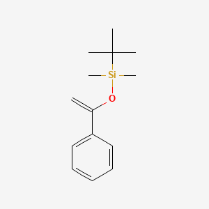 molecular formula C14H22OSi B3148999 Silane, (1,1-dimethylethyl)dimethyl[(1-phenylethenyl)oxy]- CAS No. 66324-10-5