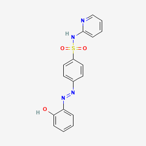 4-(2-(2-Hydroxyphenyl)diazenyl)-N-(pyridin-2-yl)benzenesulfonamide