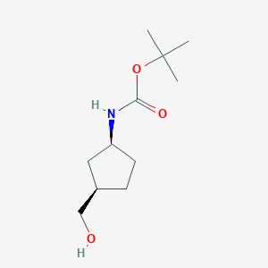 tert-butyl N-[(1S,3R)-3-(hydroxymethyl)cyclopentyl]carbamate
