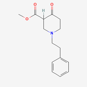 molecular formula C15H19NO3 B3149108 Methyl 4-oxo-1-phenethylpiperidine-3-carboxylate CAS No. 66670-11-9