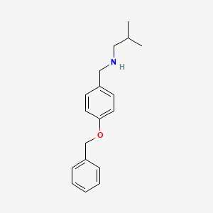 {[4-(Benzyloxy)phenyl]methyl}(2-methylpropyl)amine