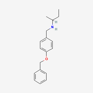 {[4-(Benzyloxy)phenyl]methyl}(butan-2-yl)amine