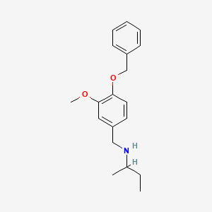 {[4-(Benzyloxy)-3-methoxyphenyl]methyl}(butan-2-yl)amine