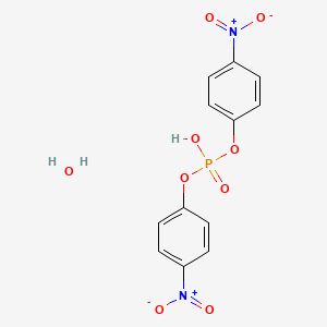 molecular formula C12H11N2O9P B3149195 Bis(4-nitrophenyl) phosphate hydrate CAS No. 66777-94-4