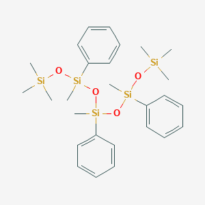 molecular formula C27H42O4Si5 B3149240 3,5,7-Triphenylnonamethylpentasiloxane CAS No. 6689-19-6