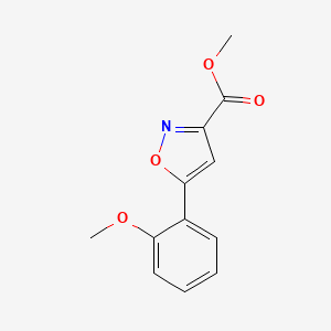 molecular formula C12H11NO4 B3149245 Methyl 5-(2-methoxyphenyl)isoxazole-3-carboxylate CAS No. 668971-17-3