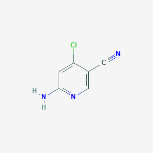 molecular formula C6H4ClN3 B3149327 6-氨基-4-氯烟腈 CAS No. 670253-38-0