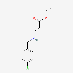 Ethyl 3-{[(4-chlorophenyl)methyl]amino}propanoate