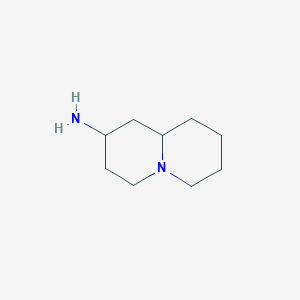 molecular formula C9H18N2 B3149364 octahydro-1H-quinolizin-2-amine CAS No. 67092-45-9