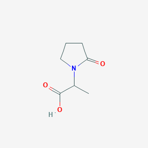 molecular formula C7H11NO3 B3149371 2-(2-氧代吡咯烷-1-基)丙酸 CAS No. 67118-32-5