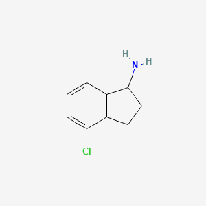 molecular formula C9H10ClN B3149376 4-chloro-2,3-dihydro-1H-inden-1-amine CAS No. 67120-40-5