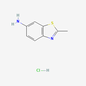 molecular formula C8H9ClN2S B3149394 2-Methyl-1,3-benzothiazol-6-amine hydrochloride CAS No. 67170-69-8