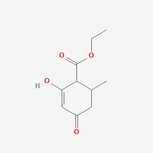 molecular formula C10H14O4 B3149396 Ethyl 4-hydroxy-6-methyl-2-oxo-3-cyclohexene-1-carboxylate CAS No. 67174-68-9