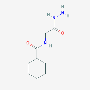 molecular formula C9H17N3O2 B3149398 N-(2-hydrazinyl-2-oxoethyl)cyclohexanecarboxamide CAS No. 671793-62-7