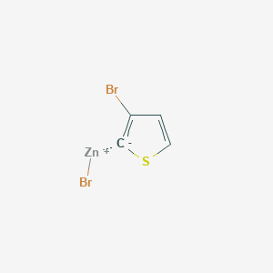 molecular formula C4H2Br2SZn B3149426 3-Bromo-2-thienylzinc bromide CAS No. 672325-70-1