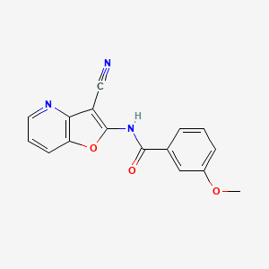 N-(3-cyanofuro[3,2-b]pyridin-2-yl)-3-methoxybenzenecarboxamide