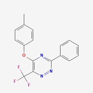 5-(4-Methylphenoxy)-3-phenyl-6-(trifluoromethyl)-1,2,4-triazine