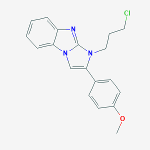 molecular formula C19H18ClN3O B314950 1-(3-chloropropyl)-2-(4-methoxyphenyl)-1H-imidazo[1,2-a]benzimidazole 