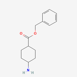 molecular formula C14H19NO2 B3149547 苯甲酸苄酯顺式-4-氨基环己烷-1-甲酸酯 CAS No. 67299-46-1