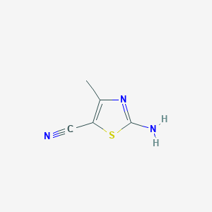molecular formula C5H5N3S B3149557 2-氨基-4-甲基噻唑-5-腈 CAS No. 67322-84-3