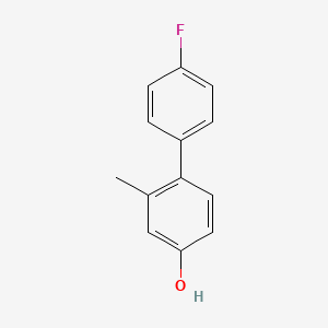 molecular formula C13H11FO B3149634 4'-Fluoro-2-methyl-[1,1'-biphenyl]-4-ol CAS No. 67531-81-1