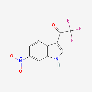 molecular formula C10H5F3N2O3 B3149689 2,2,2-Trifluoro-1-(6-nitro-3-indolyl)ethanone CAS No. 676476-90-7
