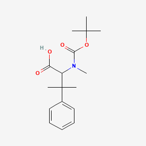 2-((tert-Butoxycarbonyl)(methyl)amino)-3-methyl-3-phenylbutanoic acid