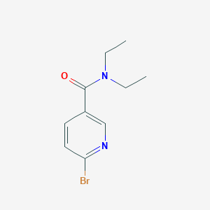 molecular formula C10H13BrN2O B3149694 6-溴-N,N-二乙基烟酰胺 CAS No. 676533-08-7