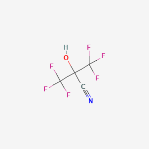 3,3,3-Trifluoro-2-hydroxy-2-(trifluoromethyl)propanenitrile