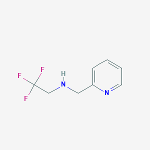 molecular formula C8H9F3N2 B3149719 (Pyridin-2-ylmethyl)(2,2,2-trifluoroethyl)amine CAS No. 677349-95-0