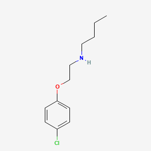 molecular formula C12H18ClNO B3149724 N-[2-(4-氯苯氧基)乙基]-1-丁胺 CAS No. 67746-96-7