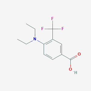 molecular formula C12H14F3NO2 B3149736 4-(Diethylamino)-3-(trifluoromethyl)benzoic acid CAS No. 677704-54-0