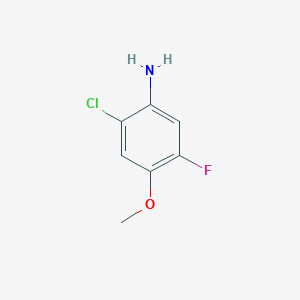 molecular formula C7H7ClFNO B3149746 2-氯-5-氟-4-甲氧基苯胺 CAS No. 677741-98-9
