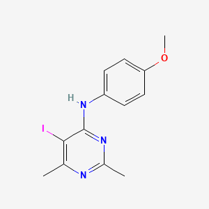 5-iodo-N-(4-methoxyphenyl)-2,6-dimethylpyrimidin-4-amine