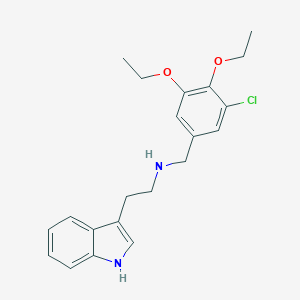 molecular formula C21H25ClN2O2 B314977 N-(3-chloro-4,5-diethoxybenzyl)-N-[2-(1H-indol-3-yl)ethyl]amine 