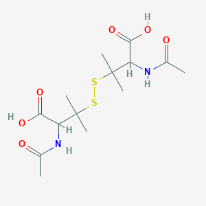 molecular formula C14H24N2O6S2 B3149771 3,3'-dithiobis[N-acetyl-Valine CAS No. 67809-84-1