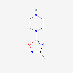 3-Methyl-5-(piperazin-1-yl)-1,2,4-oxadiazole