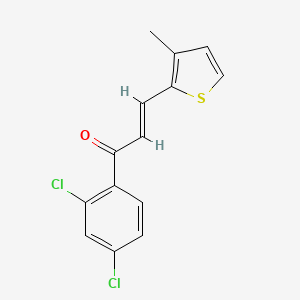(2E)-1-(2,4-dichlorophenyl)-3-(3-methylthiophen-2-yl)prop-2-en-1-one