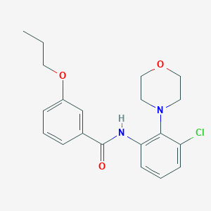 molecular formula C20H23ClN2O3 B314982 N-[3-chloro-2-(morpholin-4-yl)phenyl]-3-propoxybenzamide 