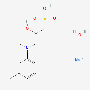 1-Propanesulfonic acid, 3-[ethyl(3-methylphenyl)amino]-2-hydroxy-, sodium salt, hydrate (1:1:2)