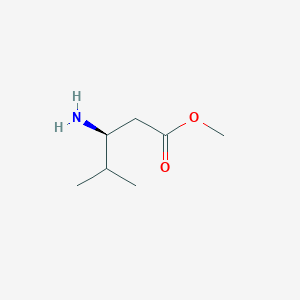 molecular formula C7H15NO2 B3149836 (S)-Methyl 3-amino-4-methylpentanoate CAS No. 679789-26-5
