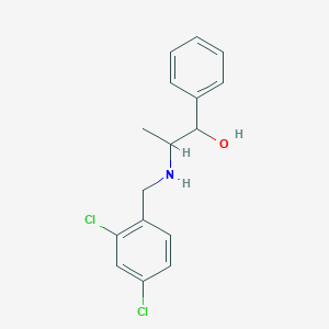 molecular formula C16H17Cl2NO B314984 2-[(2,4-二氯苄基)氨基]-1-苯基-1-丙醇 