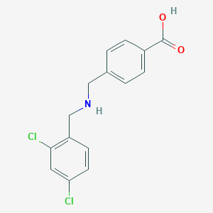 molecular formula C15H13Cl2NO2 B314987 4-{[(2,4-Dichlorobenzyl)amino]methyl}benzoic acid 