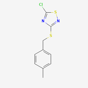 5-Chloro-3-{[(4-methylphenyl)methyl]sulfanyl}-1,2,4-thiadiazole