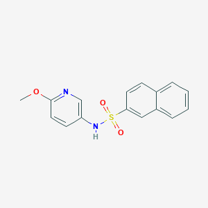 molecular formula C16H14N2O3S B3149884 N-(6-methoxypyridin-3-yl)naphthalene-2-sulfonamide CAS No. 680591-15-5