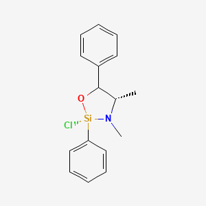 molecular formula C16H18ClNOSi B3149888 (2S,4S)-2-Chloro-3,4-dimethyl-2,5-diphenyl-1,3,2-oxazasilolidine CAS No. 680592-40-9