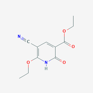 molecular formula C11H12N2O4 B3149895 Ethyl 5-cyano-6-ethoxy-2-hydroxynicotinate CAS No. 68085-40-5